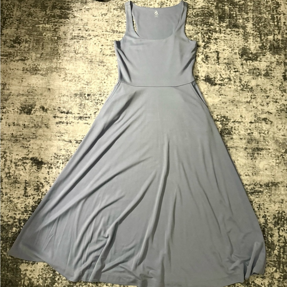 Lou & Grey LOFT Light Blue Sleeveless Midi Dress - Picture 4 of 10